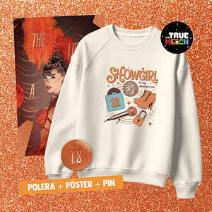 Taylor Swift - Polera Estampada Showgirl 🧡