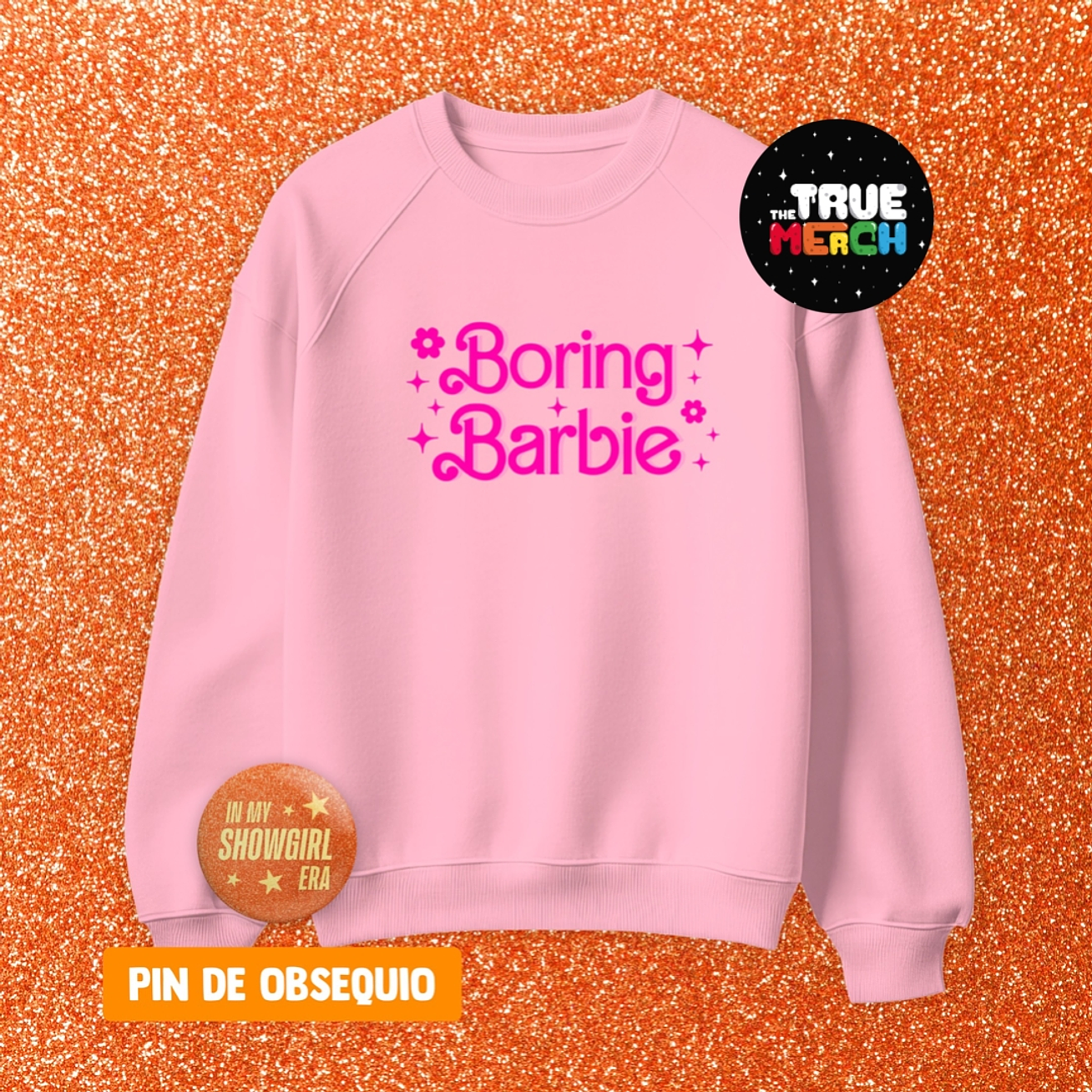 Polera Bordada Taylor Swift - Boring Barbie (Actually Romantic) Showgirl 1