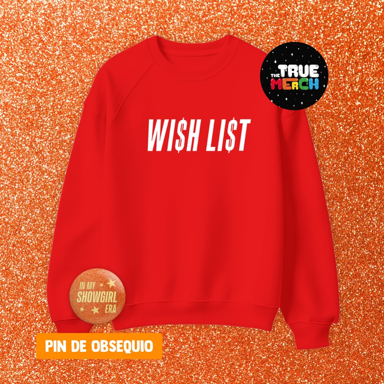 Polera Bordada Taylor Swift - WISH LIST (Showgirl) TS12 1