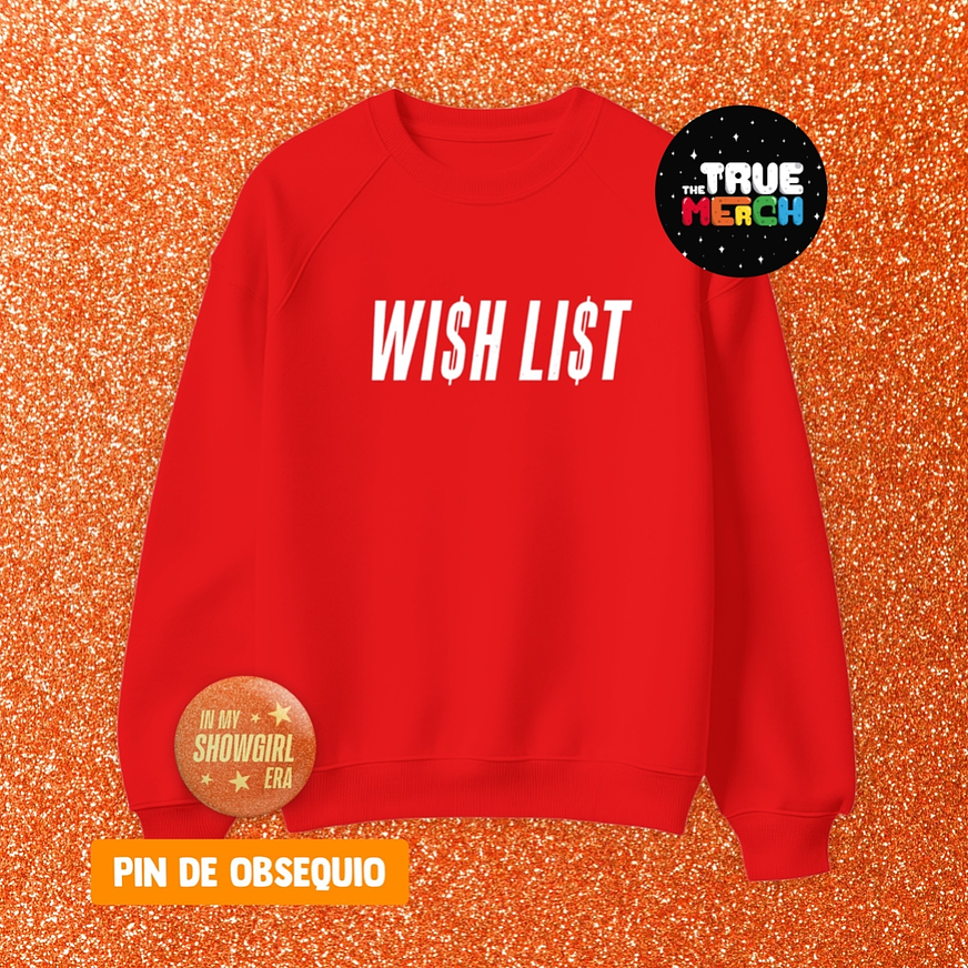 Polera Bordada Taylor Swift - WISH LIST (Showgirl) TS12 1