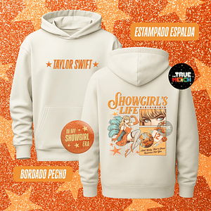 Polera Bordado + Estampado - The Life of a Showgirl (Taylor Swift)