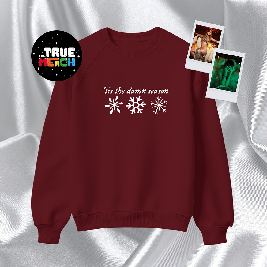 Taylor Swift - Polera Bordada ‘tis the damn season (Navidad) 3