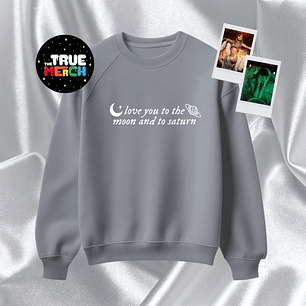 Taylor Swift - Polera Bordada love you to the moon & to saturn (folklore)