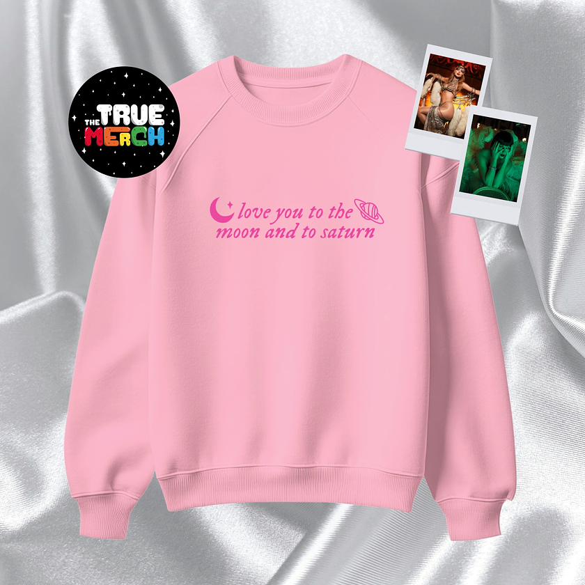 Taylor Swift - Polera Bordada love you to the moon & to saturn (folklore) 2