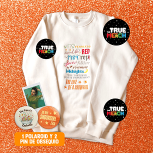 Taylor Swift - Polera Bordada 12 Eras (Pack, Box) Showgirl