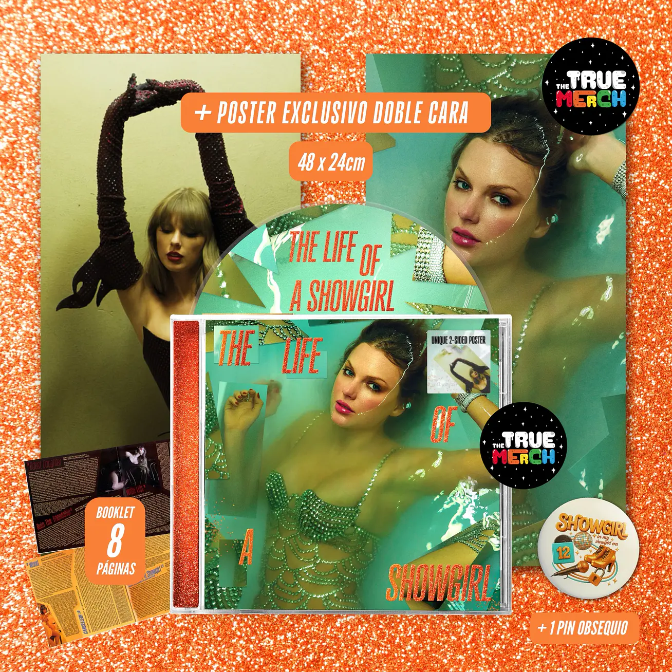 Taylor Swift - The Life Of A Showgirl CD (Sweat and Vanilla Perfume Edition) Target 1