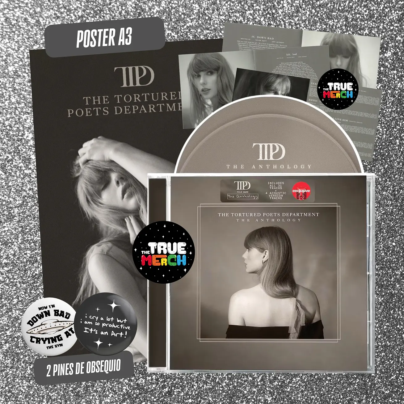 Taylor Swift - The Anthology CD (Target Exclusive) + Póster & Pines 1