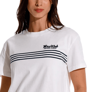 Camiseta Manga Corta Para Mujer Le Marithe Girbaud
