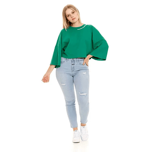 Camiseta Manga Corta Para Mujer Girbaud