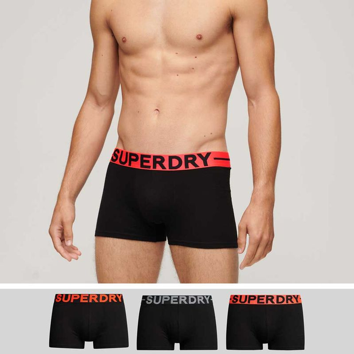 Boxer Para Hombre Trunk Triple Pack Superdry 1