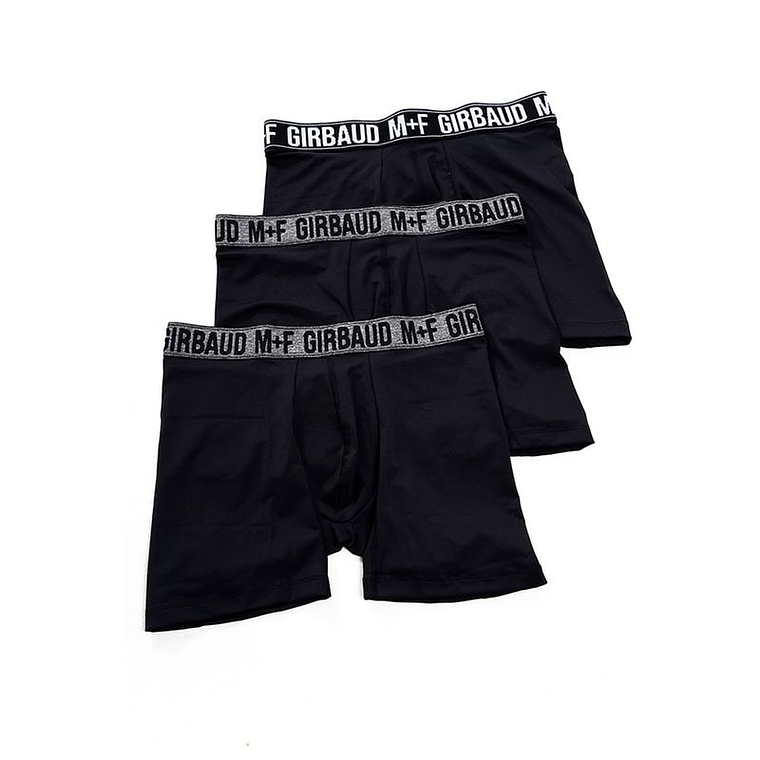 Boxer Tripack Negro Microfibra Para Hombre Girbaud 2