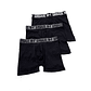 Boxer Tripack Negro Microfibra Para Hombre Girbaud - Miniatura 2
