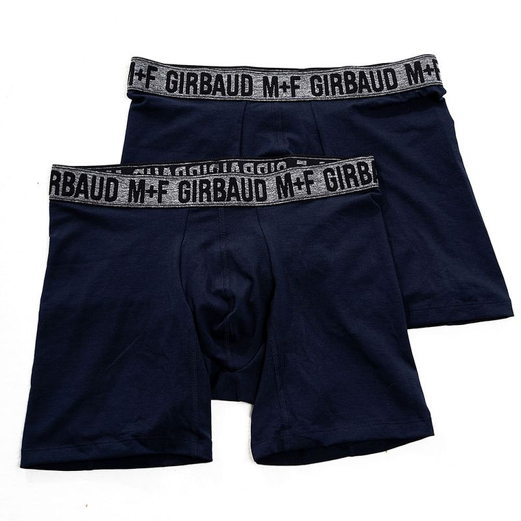 Boxer Bipack Azul Algodón-Licra Séduisant Para Hombre Girbaud 3