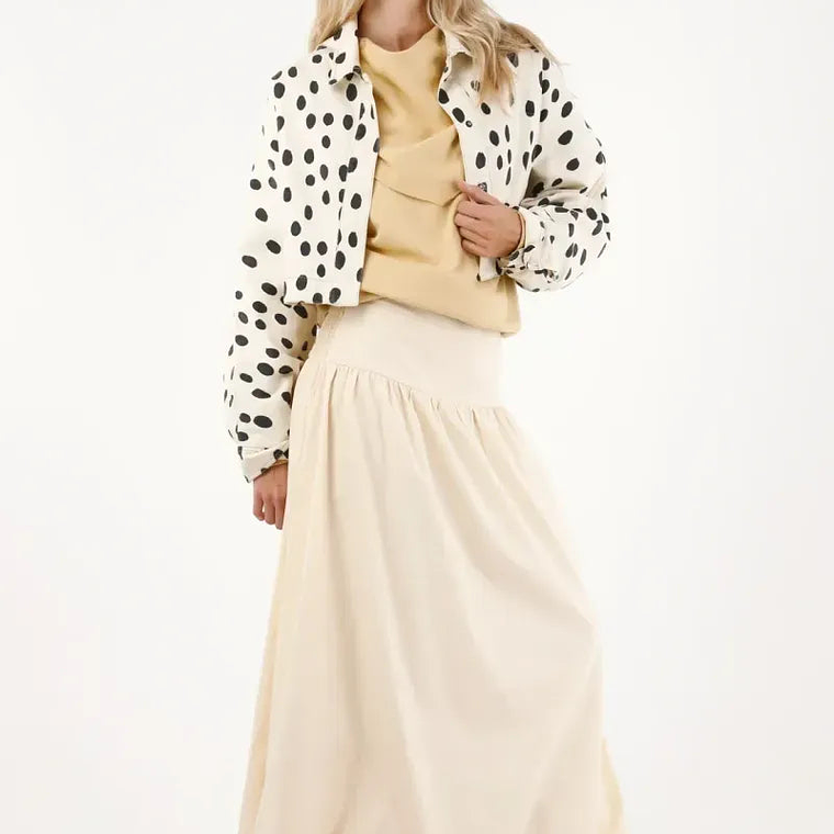 Chaqueta oversized estampada para mujer 2