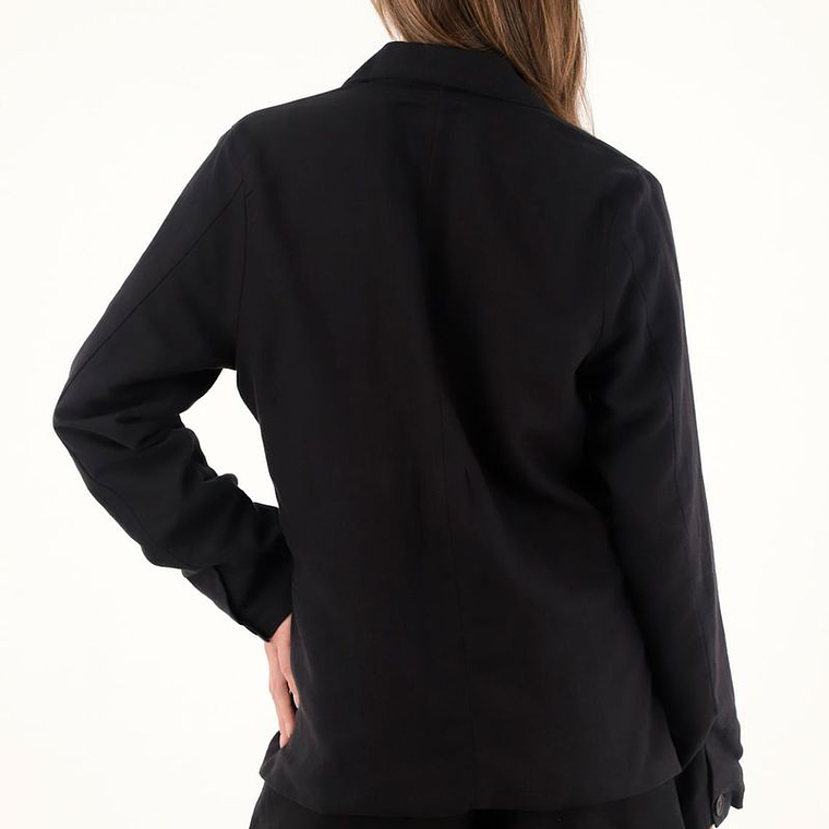 Blazer negro con bordados para mujer 1