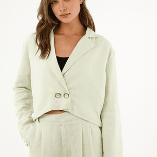 Chaqueta corta tipo blazer para mujer