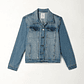 Chaqueta azul en denim para mujer - Miniatura 1