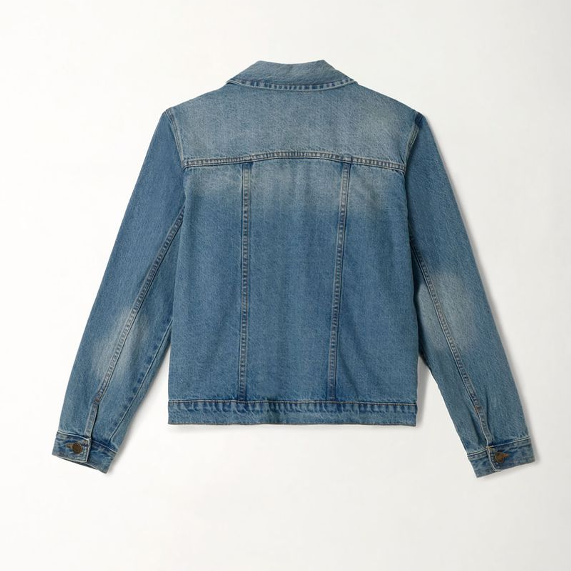 Chaqueta azul en denim para mujer 2