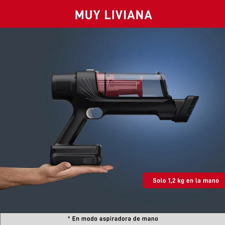 Aspiradora Inalámbrica T-Fal X-FORCE FLEX 7.60, 140 Watts, Batería 45min, Accesorio Mascota 2