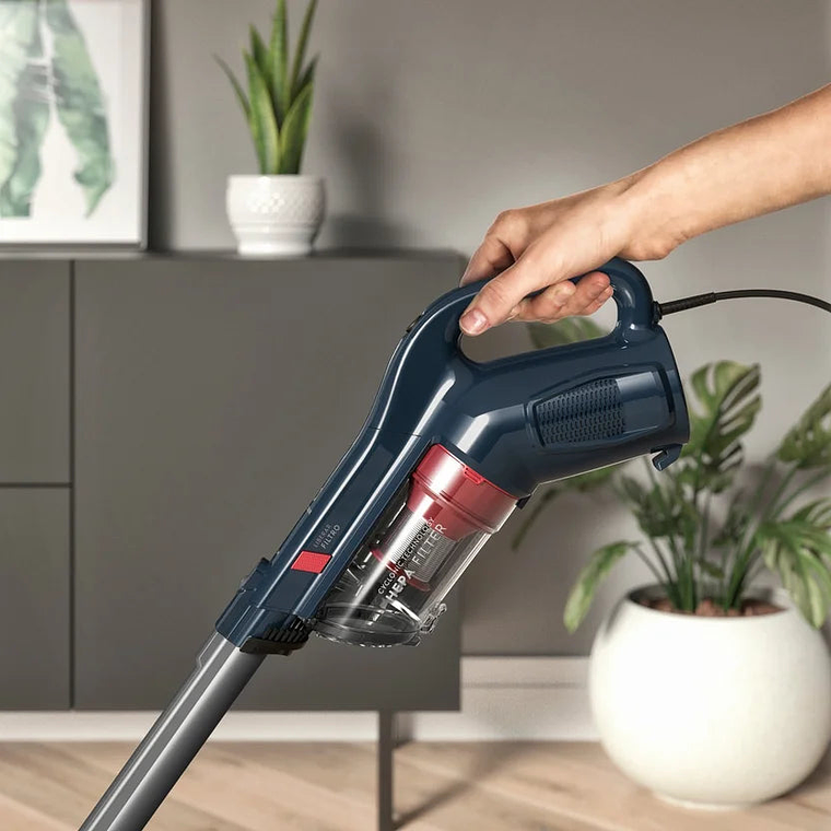 Aspiradora Vertical 1 Lt Cyclone Power Gris/Rojo 2