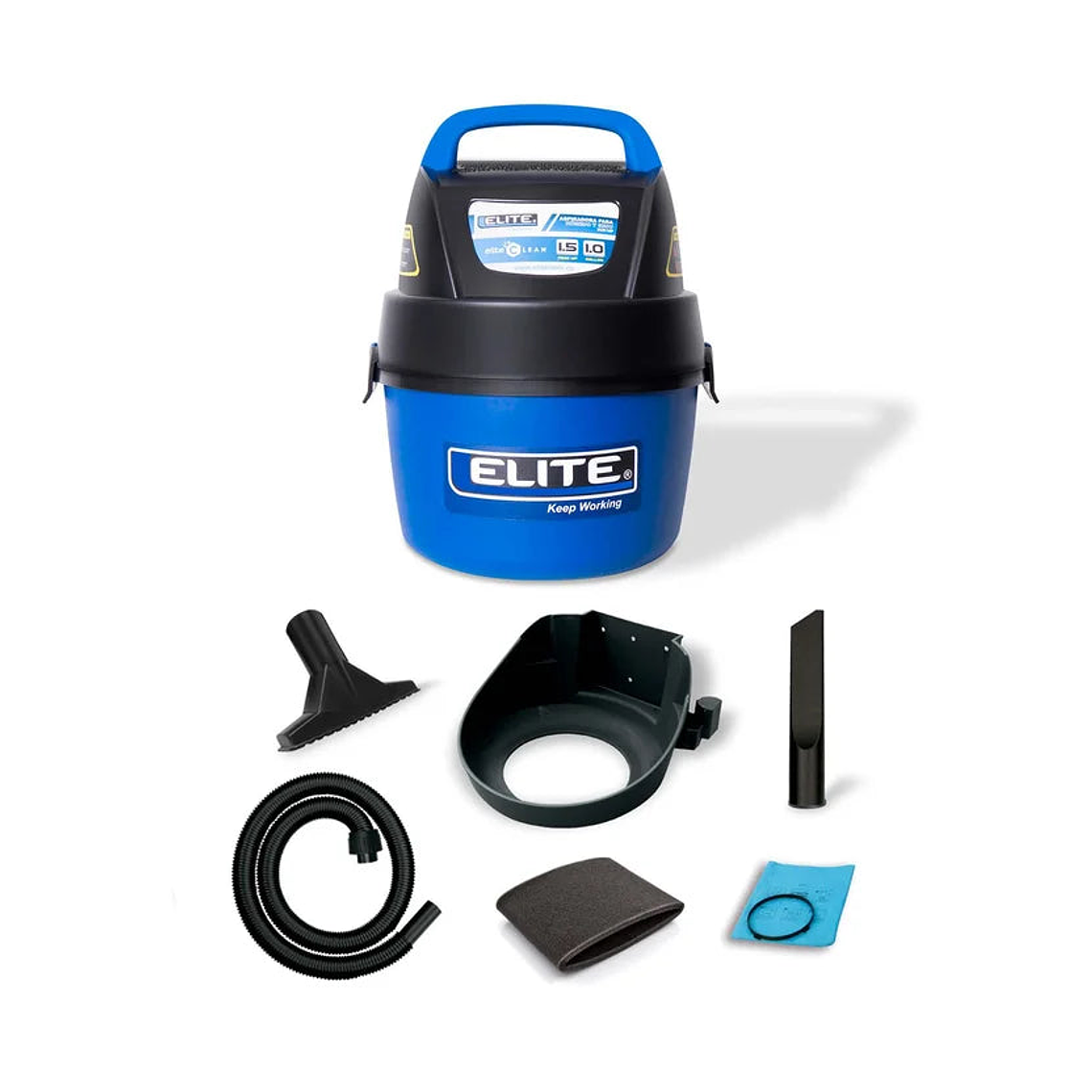 Aspiradora para Seco y Húmedo de 1.5 Hp 3.7 Litros Azul 1