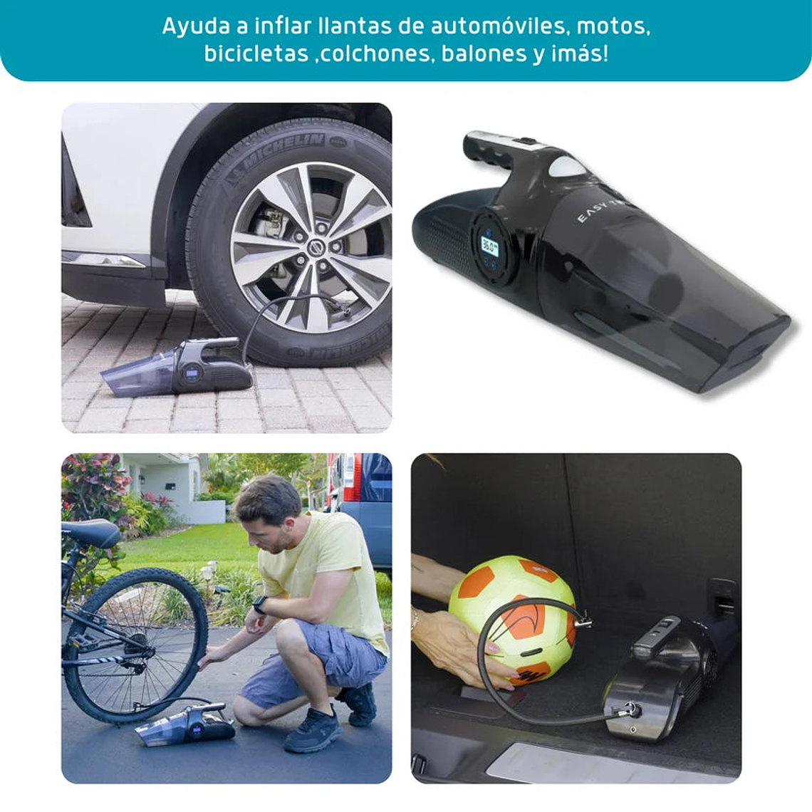 Aspiradora E Infladora Portatil Easy Touch Max Airflow 4