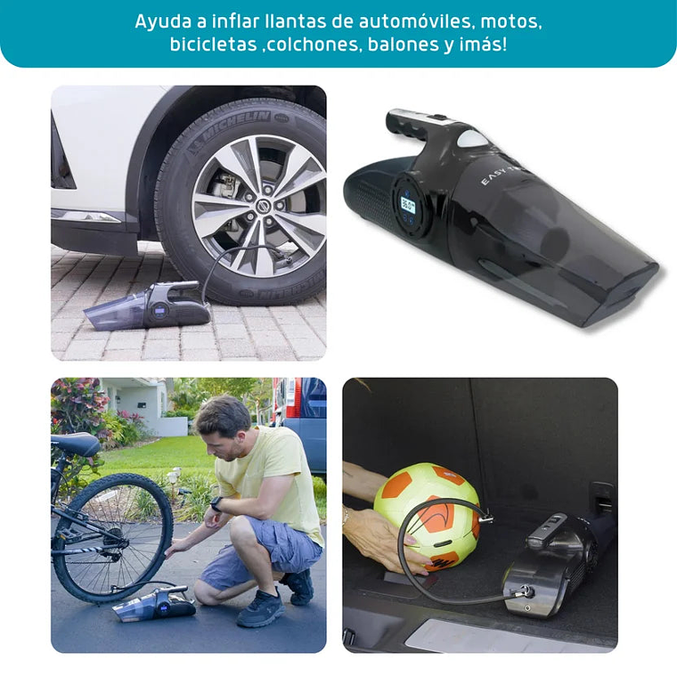 Aspiradora E Infladora Portatil Easy Touch Max Airflow 4