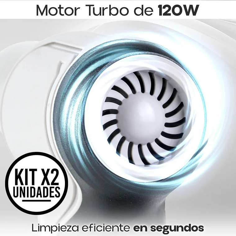 Set Por 2 Aspiradora Sopladora Portátil para Carro y Teclado Usb 1