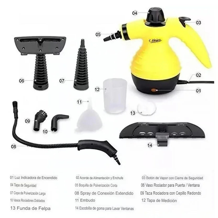 Limpiador a Vapor Multiusos Steam Cleaner Energy Plus 110v 3