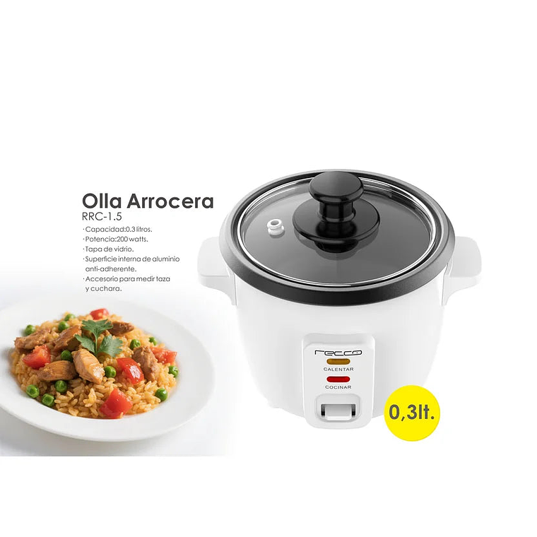Arrocera 0.3Lts Blanco RRC-1.5 1