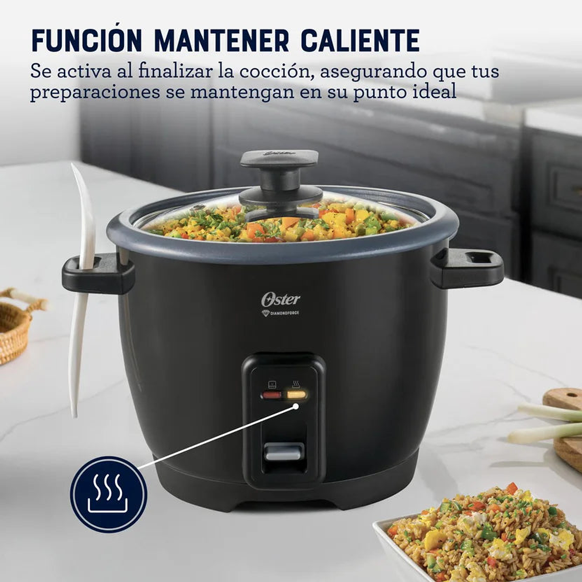 Arrocera Multiusos Oster 7 Tazas Diamondforce 3