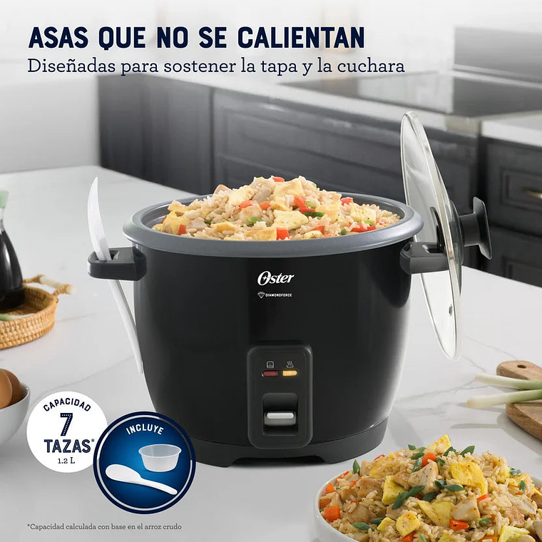 Arrocera Multiusos Oster 7 Tazas Diamondforce 4