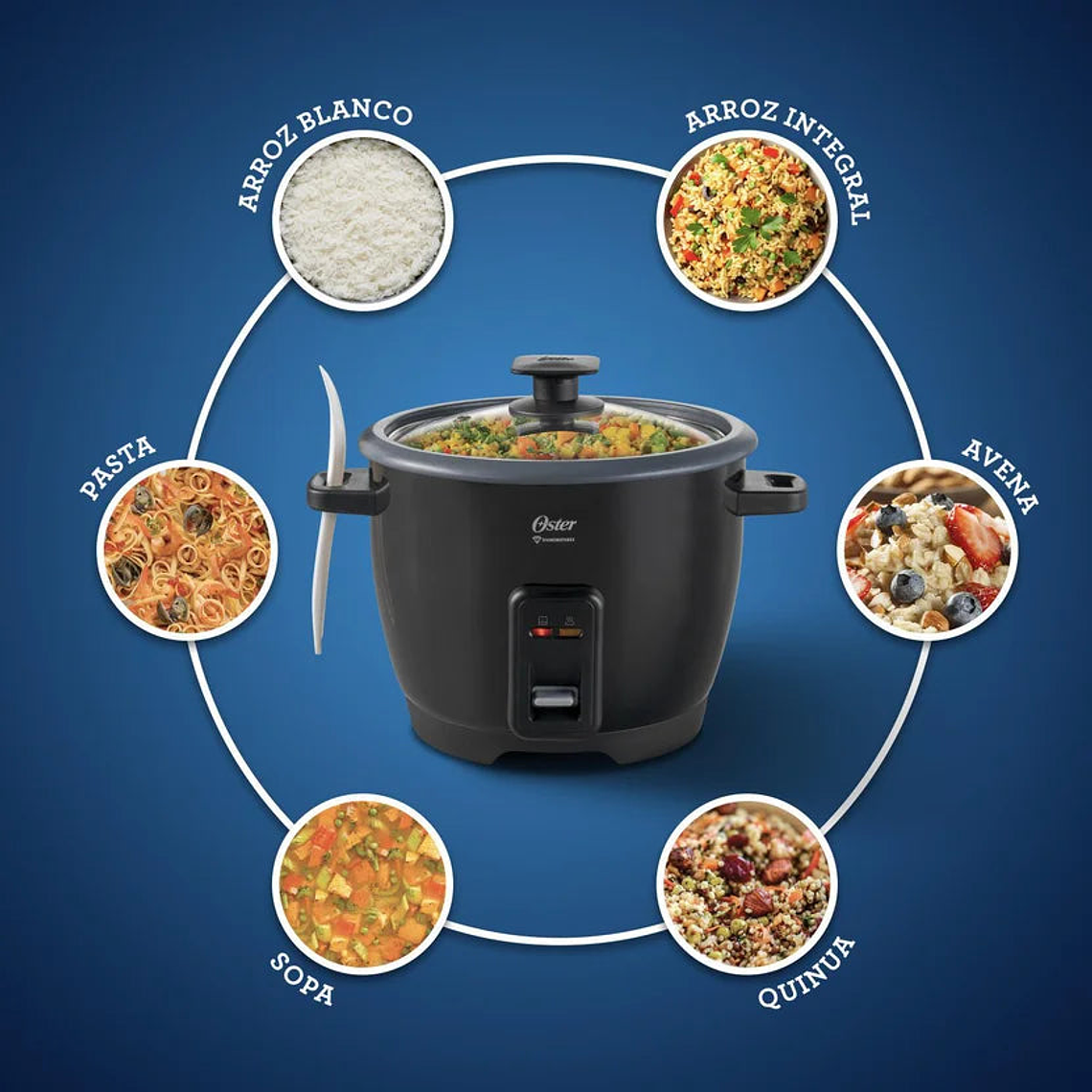 Arrocera Multiusos Oster 7 Tazas Diamondforce 6