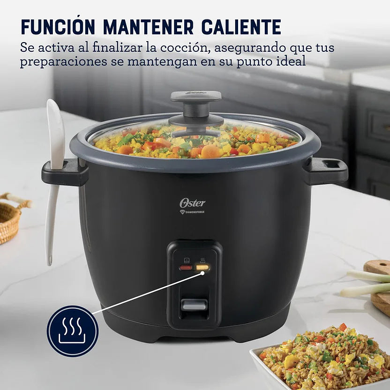 Arrocera Multiusos Oster 10 Tazas Diamondforce 2
