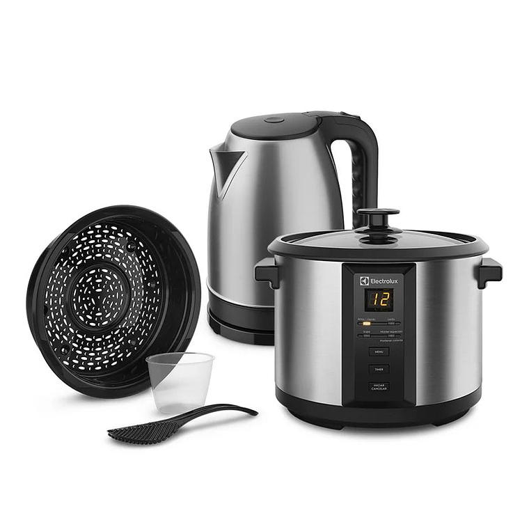 Combo Olla Arrocera 1.8 Litros + Hervidor de Agua 2