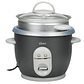 Olla arrocera multiusos 0.6l gris tapa vidrio - Miniatura 1