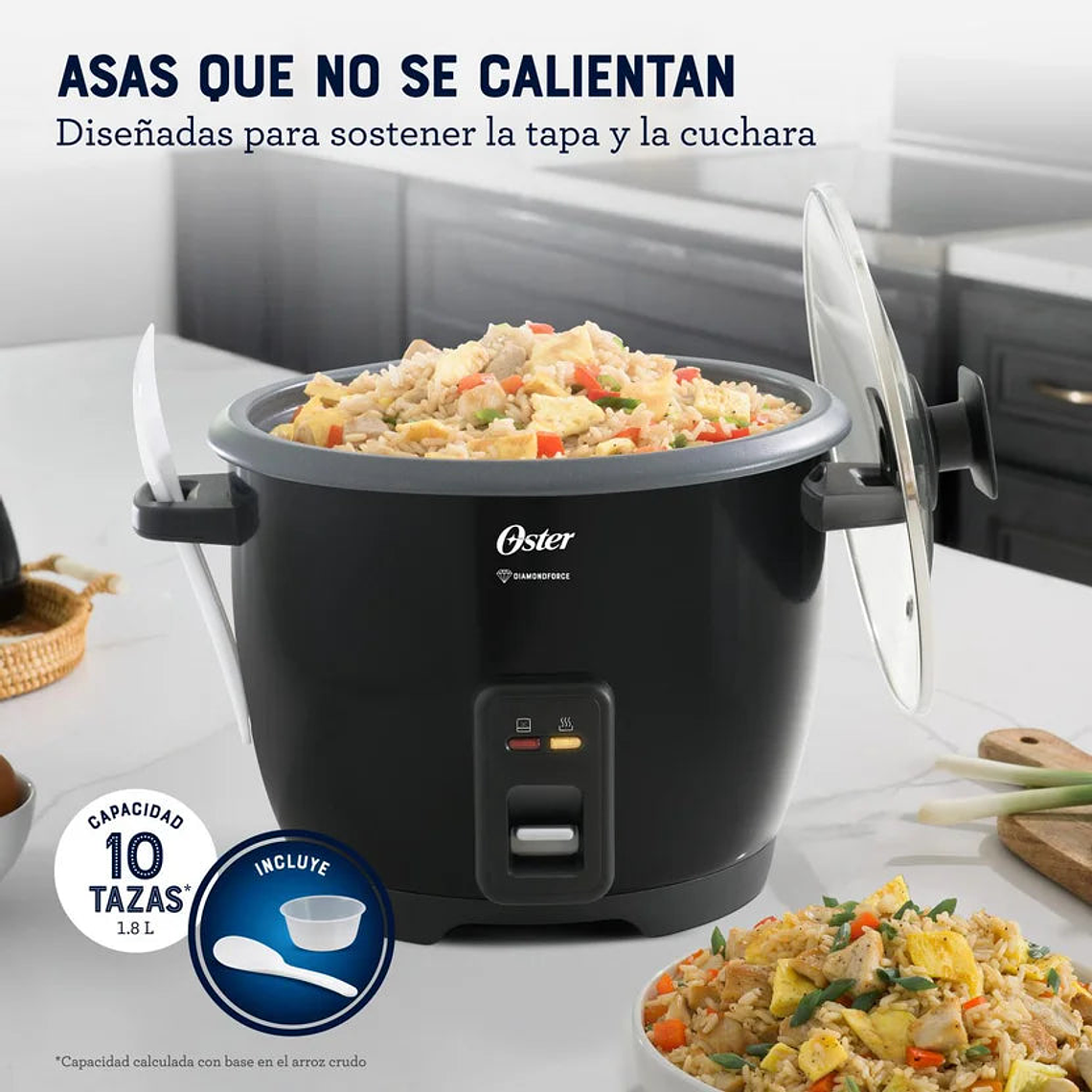Arrocera Multiusos Oster 10 Tazas Diamondforce 3