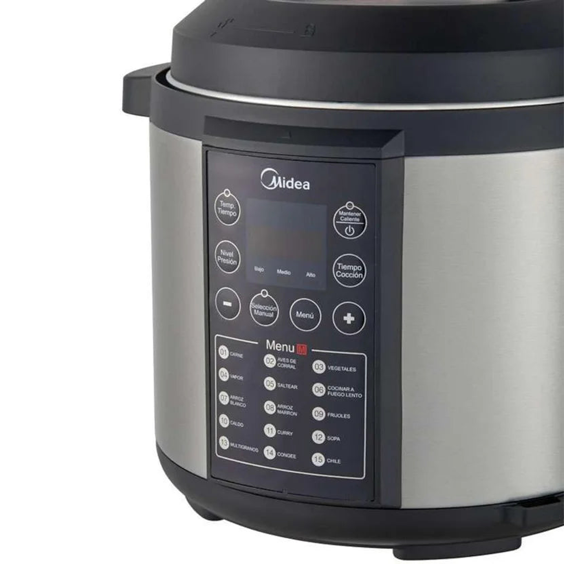 Midea Olla de Presión Mpc6n2sdss-ca Plateada 6 Litros Inner Chef 1