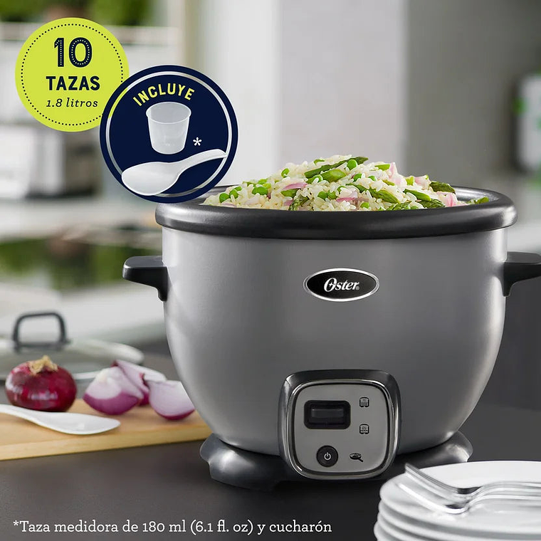 Arrocera Multiusos con Función de Sofrito Oster Olla Interior Extraíble con Recubrimiento Antiadherente Color Negro 2