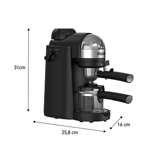 Cafetera Expreso Imusa Súbito 4 Tazas Negro
