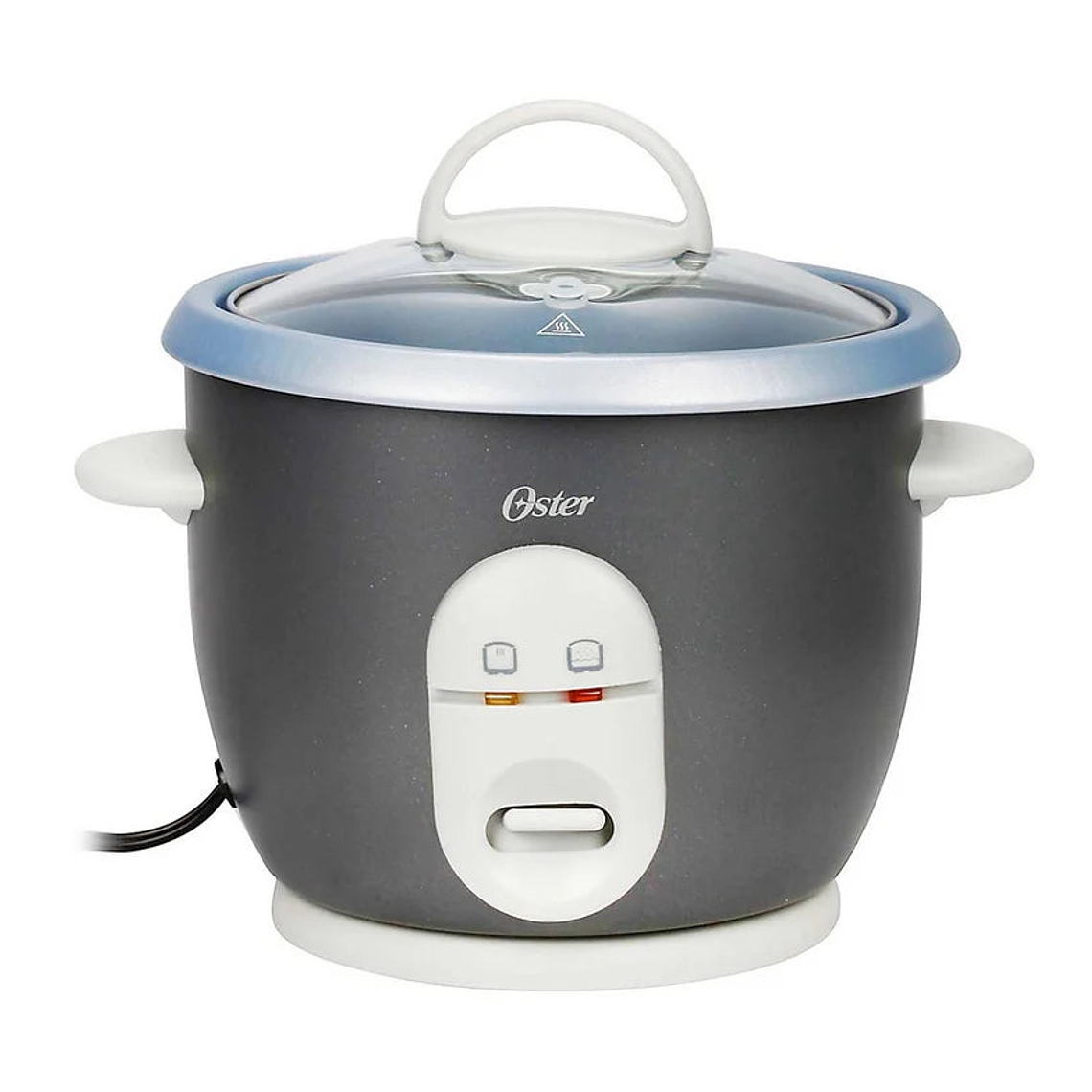 Olla arrocera multiusos 0.6l gris tapa vidrio 4