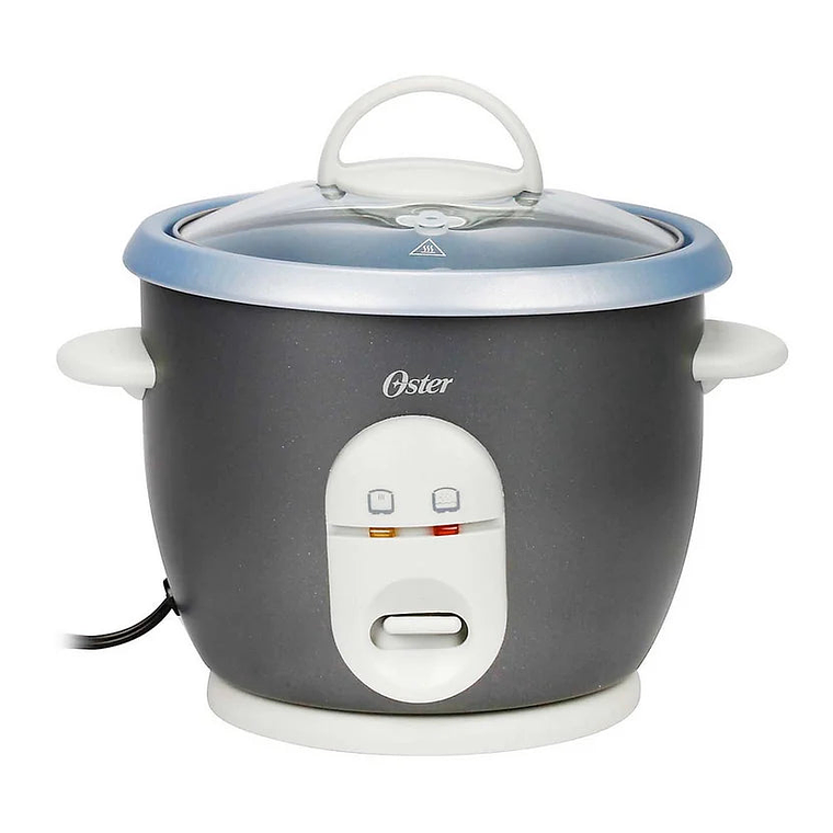 Olla arrocera multiusos 0.6l gris tapa vidrio 4