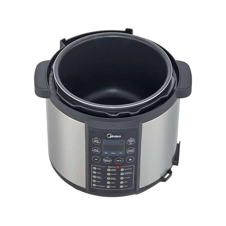 Midea Olla de Presión Mpc6n2sdss-ca Plateada 6 Litros Inner Chef 3