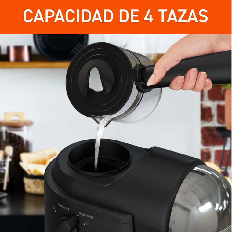 Cafetera Expreso Imusa Súbito 4 Tazas Negro 2