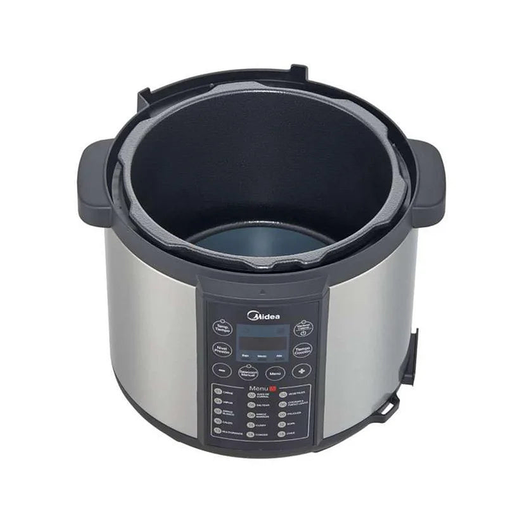 Midea Olla de Presión Mpc6n2sdss-ca Plateada 6 Litros Inner Chef 4