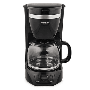 Cafetera Programable Digital 12Tazas Negra