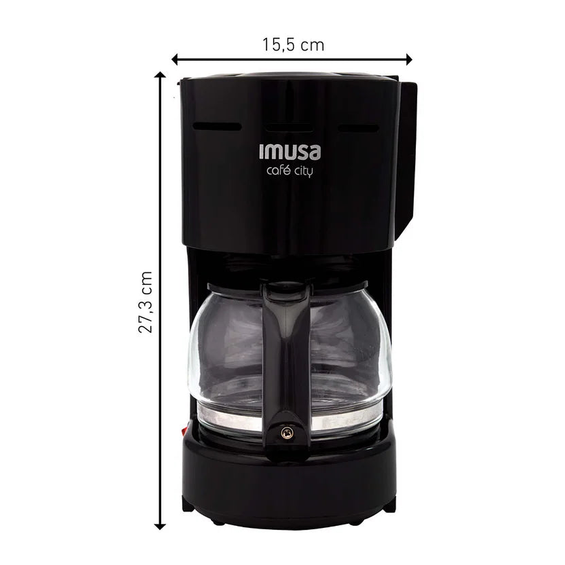 Cafetera Imusa Café City 6 Tazas Negra 6