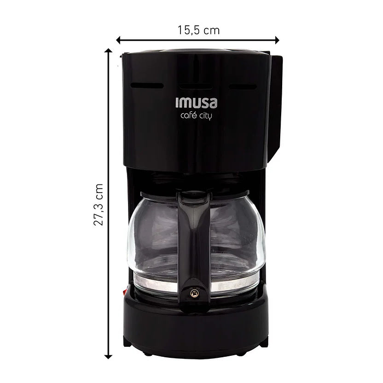 Cafetera Imusa Café City 6 Tazas Negra 6