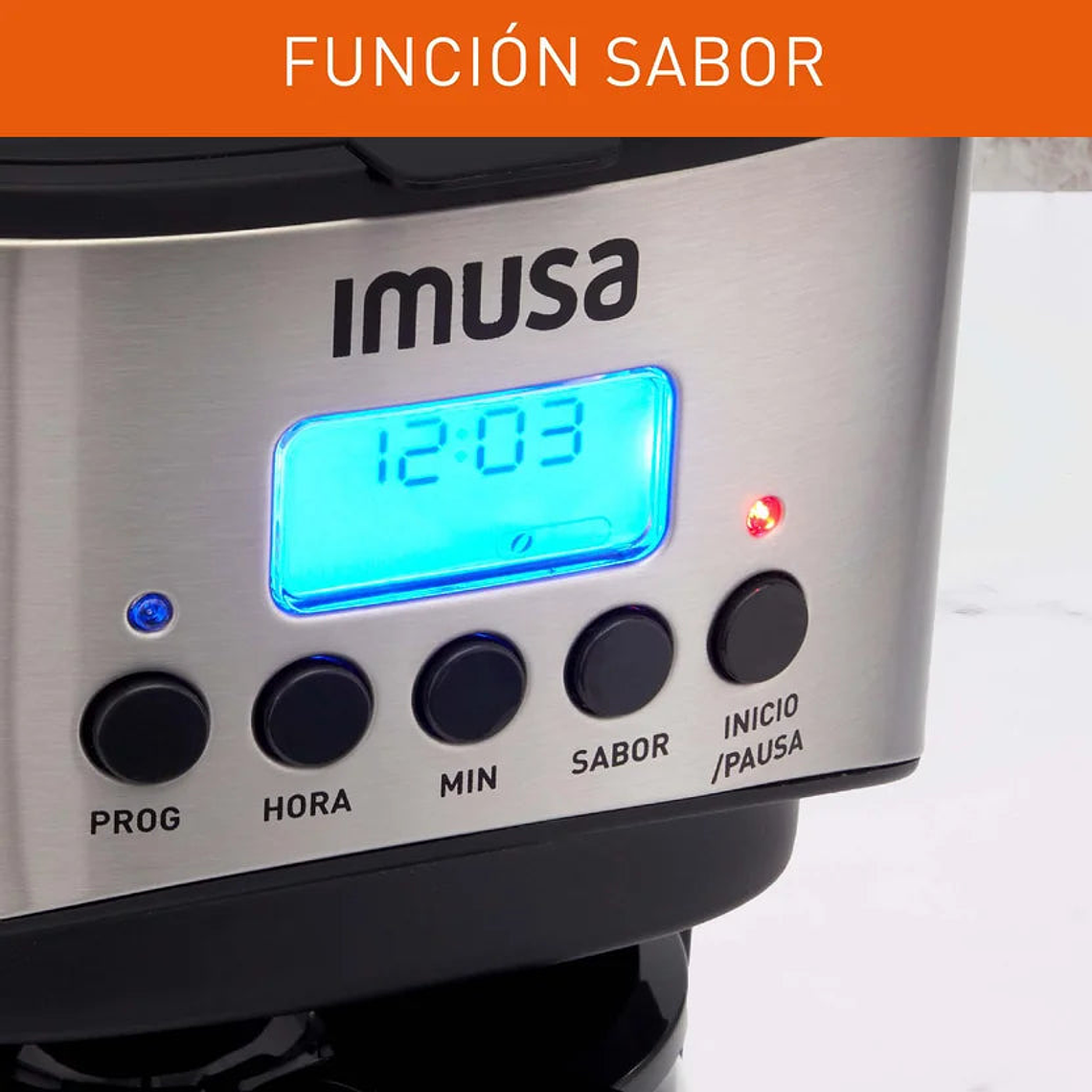 Cafetera Imusa Grand Café 14 Tazas Programable Negra 2