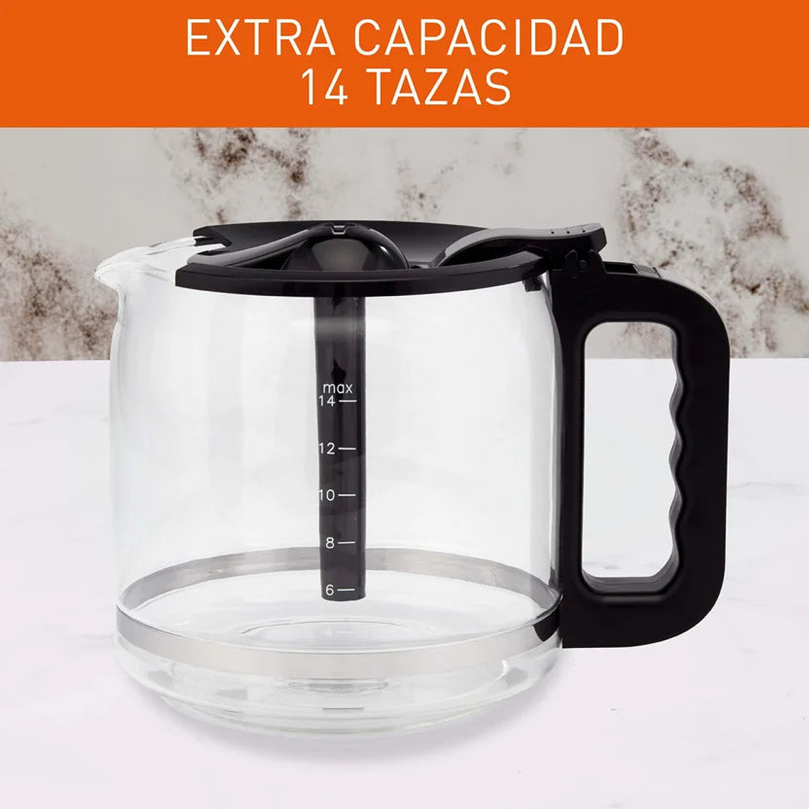 Cafetera Imusa Grand Café 14 Tazas Programable Negra 3